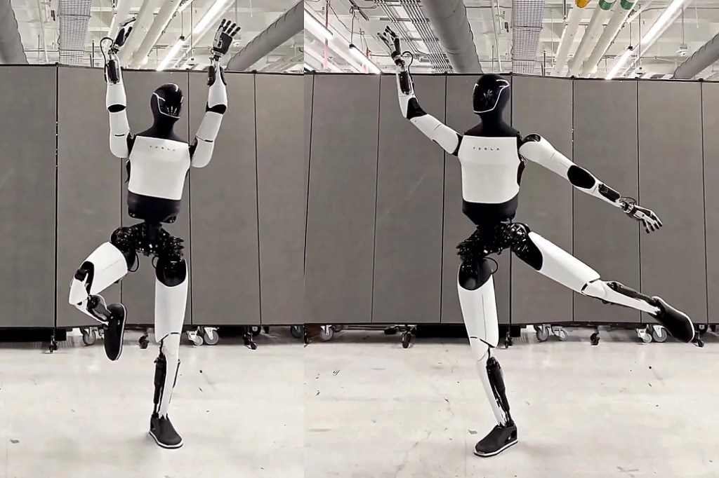 Humanoid robot demonstrating agile movement